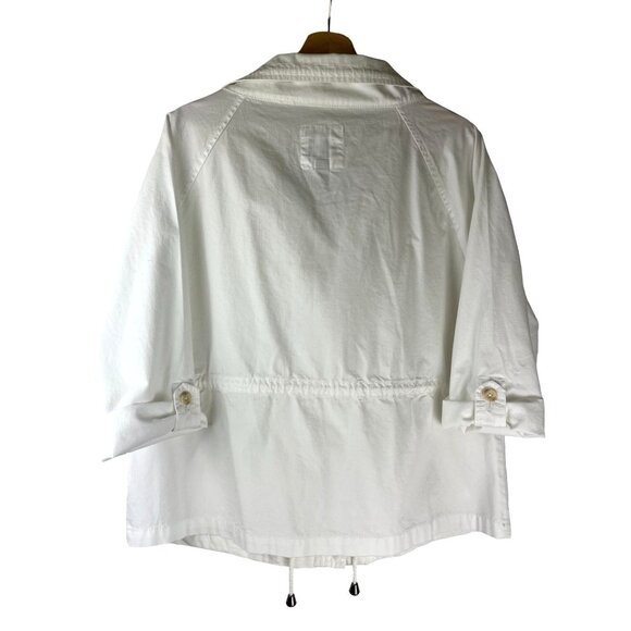 VTG Coastal Fisherman GAP White Short Trench Summer Jacket, Women's Medium - Picture 4 of 8